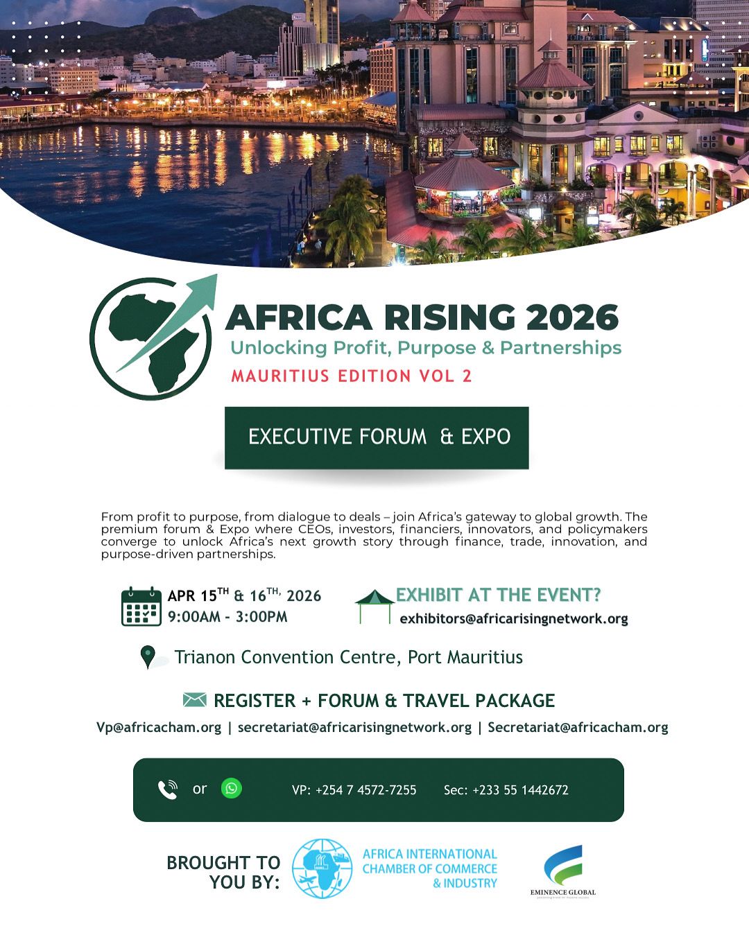 AFRICA RISING 2026: Unlocking Profit, Purpose & Partnerships MAURITIUS EDITION VOL 2