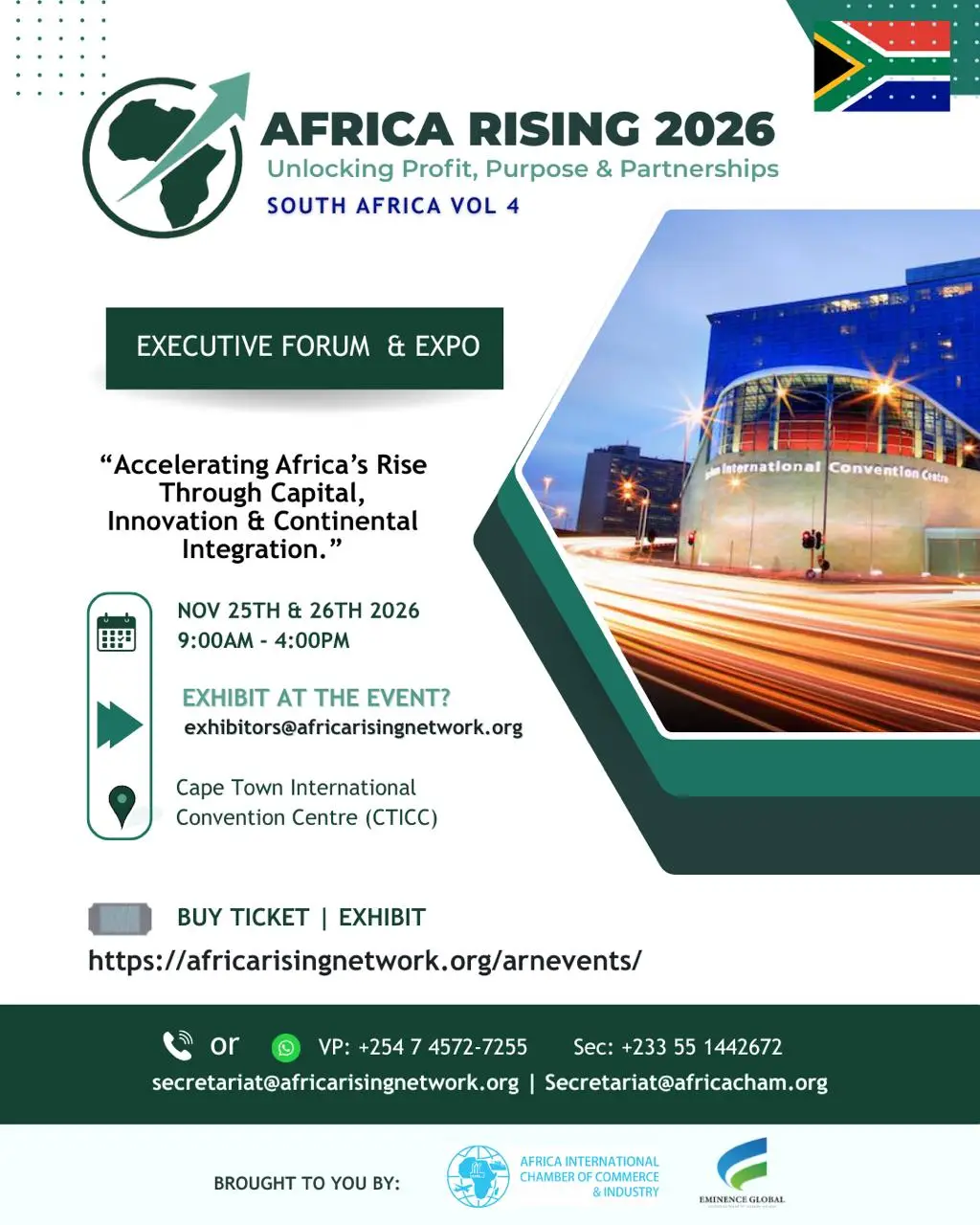 Title: AFRICA RISING 2026 Subtitle: Unlocking Profit, Purpose & Partnerships Edition: SOUTH AFRICA VOL 4